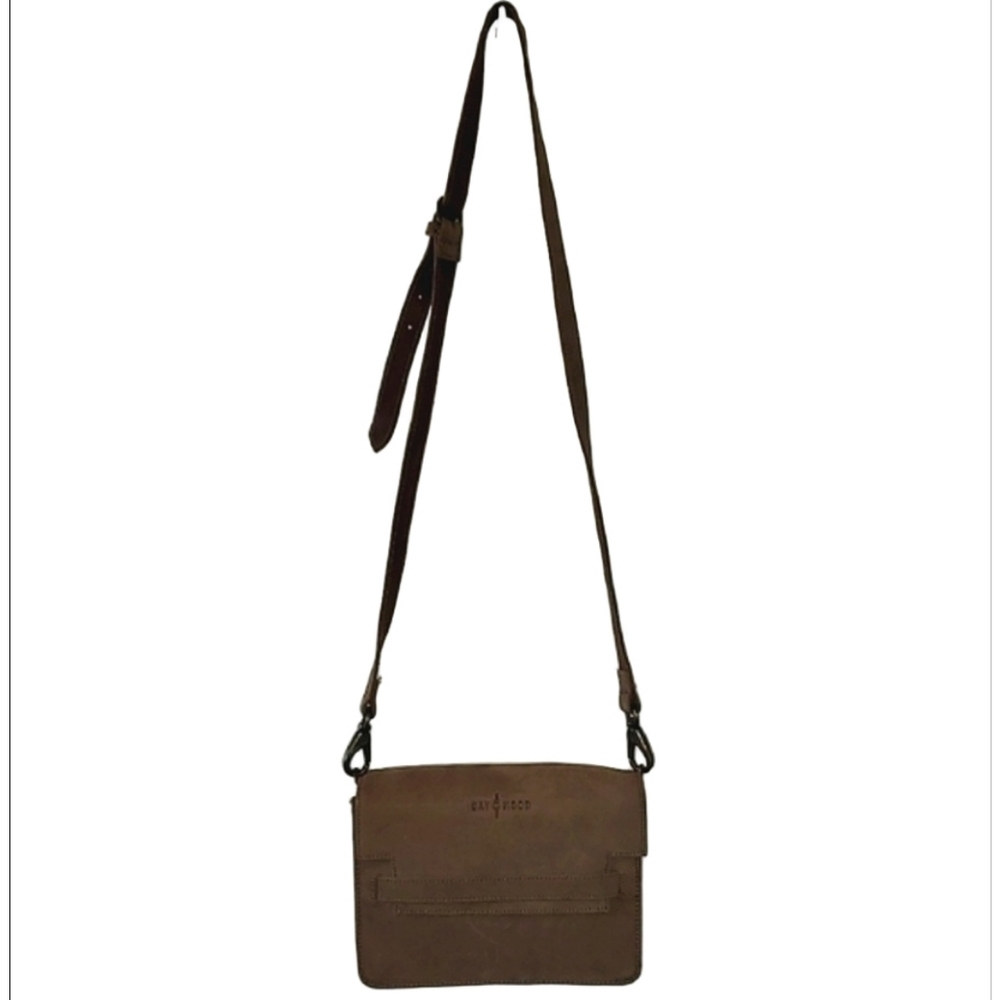 Day & Mood Leather Irene Vintage Crossbody Leather Front Flap Messenger Bag - Picture 14 of 14